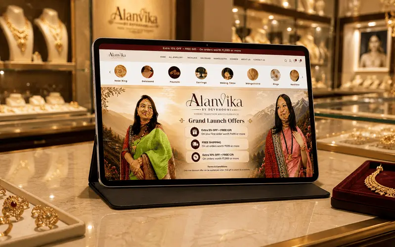 Alanvika jewellery brand by WebinPocket