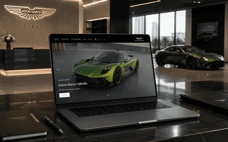 Luxury Car Dealership Website Development by WebinPocket